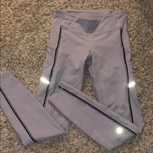 Glitter and Black Trim Lululemon Leggings